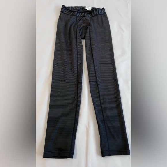 Nike Pro Combat Compression Leggings Men Sz Large  Black Run Athletic Pants‎ - Picture 1 of 9